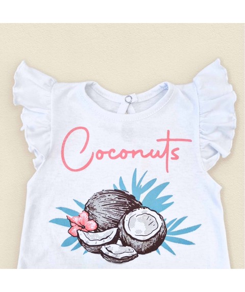 Комплект для дівчинки на літо Coconut  Dexter`s  Білий;Різнокольоровий d127кс-нв  122 см (d127кс-нв)