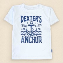 Комплект для мальчика шорты футболка Dexters CLUB  Dexter`s  Темно-синий;Белый 129  122 см (d129дкс-б)