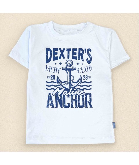 Комплект для мальчика шорты футболка Dexters CLUB  Dexter`s  Темно-синий;Белый 129  110 см (d129дкс-б)