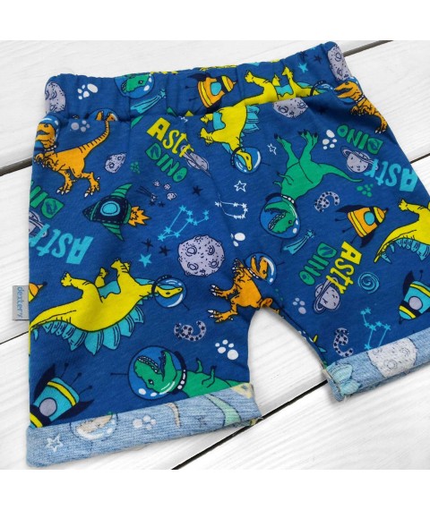 Dexter`s moon 128 80 cm bodysuit and shorts with DINO print (d128-1dn-ln)
