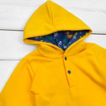 Bodysuit with a hood and pants with nachos Orange Dexter`s Yellow-hot 346 80 cm (d346ор)