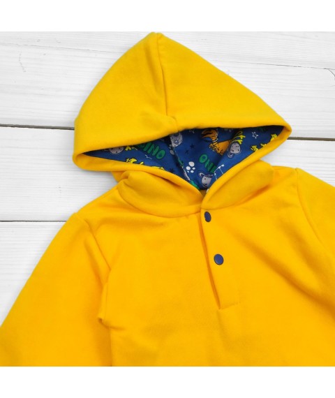 Bodysuit with a hood and pants with nachos Orange Dexter`s Yellow-hot 346 80 cm (d346ор)