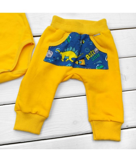 Bodysuit with a hood and pants with nachos Orange Dexter`s Yellow-hot 346 86 cm (d346ор)