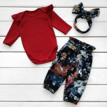 Rose Dexter`s three-piece stylish set for girls Red; Blue 965 68 cm (d965-2)