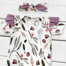 Комплект для новонародженої дівчинки Botanic  Dexter`s  Білий;Рожевий 9-52  68 см (d9-52-1од)