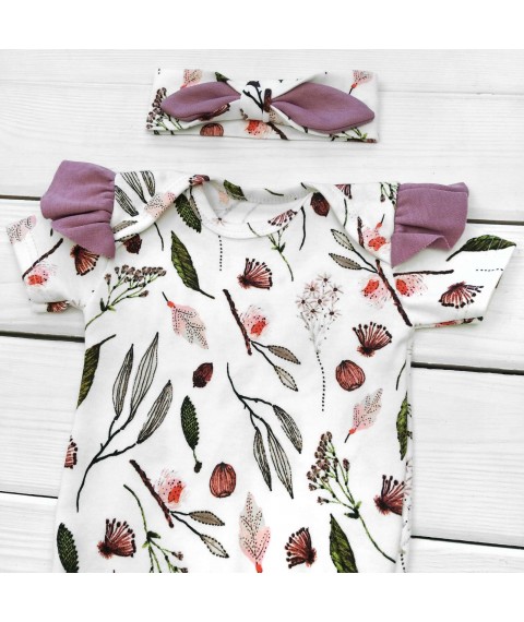 Комплект для новонародженої дівчинки Botanic  Dexter`s  Білий;Рожевий 9-52  74 см (d9-52-1од)