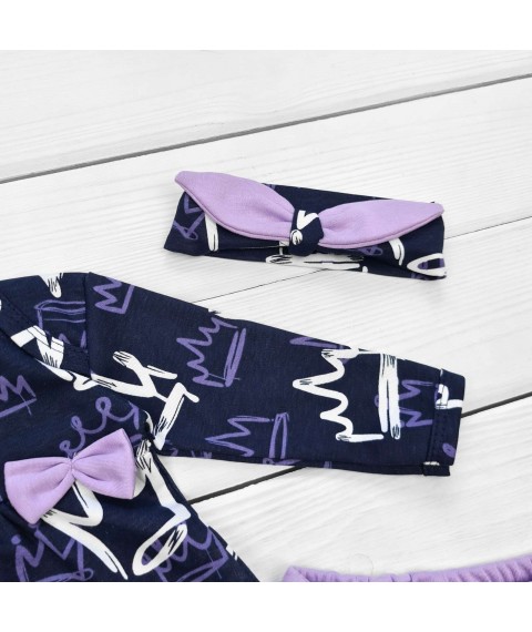Туніка з лосинами для дівчинки Amazing  Dexter`s  Фіолетовий;Синій d9-53  80 см (d9-53кр-тс)