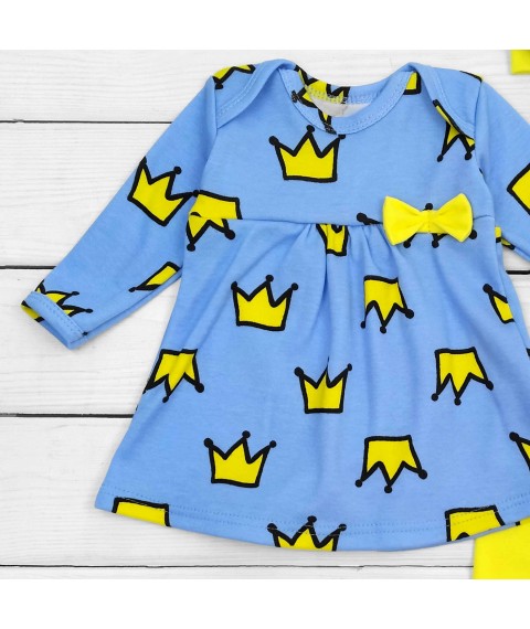 Комплект туніка штанці та пов'язочка My Crown  Dexter`s  Блакитний;Жовтий 9-53  62 см (d9-53кр-ж)