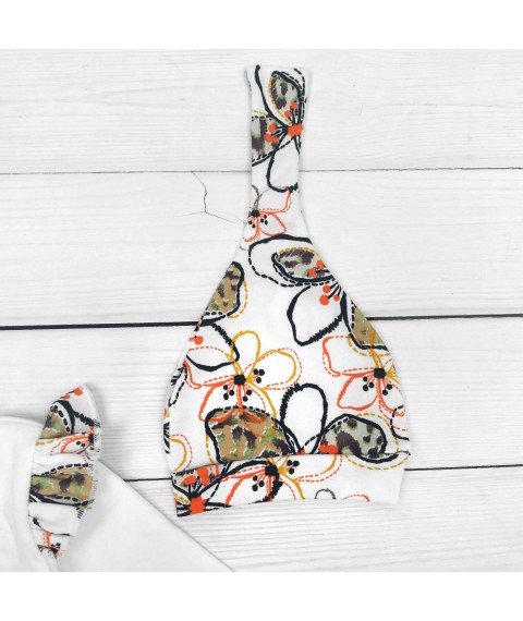 Kvitka Dexter`s bodysuit and hat White; Green 936 56 cm (d936cv-b)