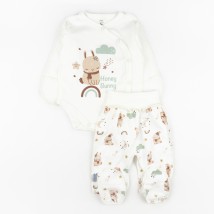 Набор для младенцев боди и ползуны наружные швы Bunny  Dexter`s  Молочный d978з-нв  56 см (d978з-нв)