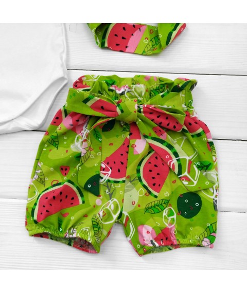 Боді шорти і пов'язка Watermelon  Dexter`s  Зелений;Білий 10-56  74 см (d10-56ар-нв)