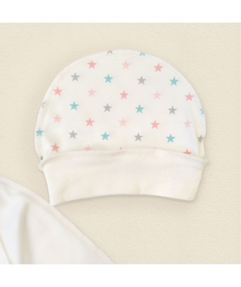 Комплект распашонка ползуны шапочка Dream  Dexter`s  Белый;Розовый 977  56 см (d977-3ст-рв)