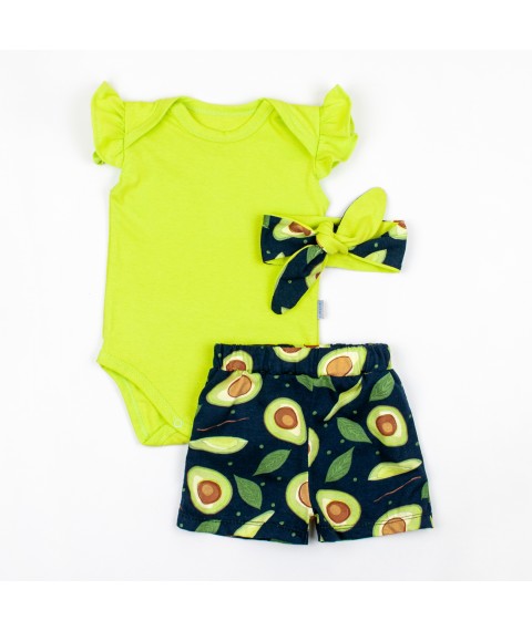 A set with a headband for a girl Avocado Dexter`s Green d125av-sl 74 cm (d125av-sl)