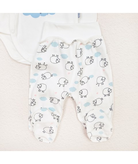 Cute Lambs Dexter`s Baby Romper Set White d978ov 62 cm (d978ov)