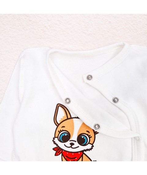 Набор в роддом боди ползуны Pets  Dexter`s  Белый d978дм-у  56 см (d978дм-у)