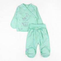 Sleep shirt set for newborns Dexter`s Bunnies Menthol 988 62 cm (d988/4mt)
