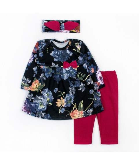 Nursery set Fashion with burgundy inserts Dexter`s Dark blue; Burgundy d9-53 62 cm (d9-53ts-br)