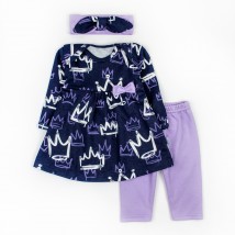 Amazing Dexter`s Girl's Tunic with leggings Purple; Blue d9-53 80 cm (d9-53kr-ts)