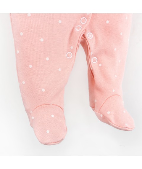 Комплект чоловічок з шапочкою для дівчинки у горошок Polka dot  Dexter`s  Рожевий 900573  56 см (900573)
