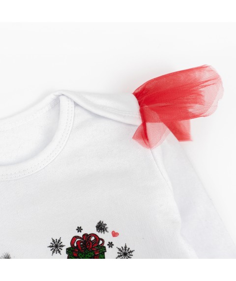 Боді з фатіновой спідницею Christmas  Dexter`s  Білий;Червоний 3-51  68 см (d3-51б-нгтг)