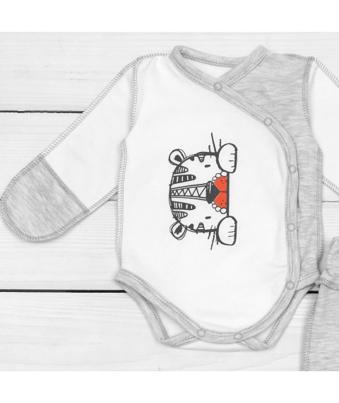 Set for babies with Dexter`s Tiger print Gray; White 345 62 cm (d345tg-sr)