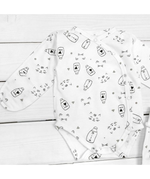 Боди и ползуны с начесом Milk  Dexter`s  Молочный 345  62 см (d345млк)