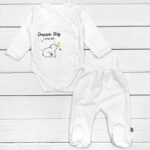 Dream Big Dexter`s bodysuit and pants set for a child Milky 345 68 cm (d345-1msh-ml)