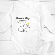 Набір для дитини з боді та штанами Dream Big  Dexter`s  Молочний 345  68 см (d345-1мш-мл)