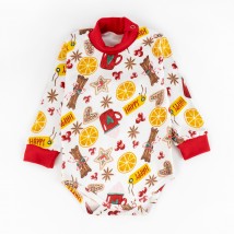 Cinnamon Dexter`s Printed Bodysuit and Pants Set for Kids Red; White 978 86 cm (d978кц-б-нгтг)