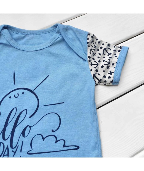 Summer set for boy Hello New Day blue Malena Blue; Gray 174 68 cm (174-2GB)