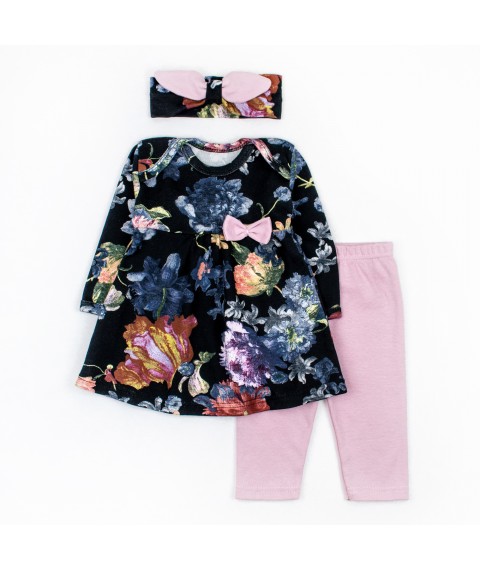 Ясельний комплект для дівчинки Fashion  Malena  Синій;Рожевий d9-53  74 см (d9-53тс)