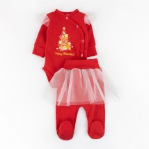 Новогодний детский набор с фатином Merry Christmas gold  Dexter`s  Красный d345мр-кр-нгтг  62 см (d345мр-кр-нгтг)