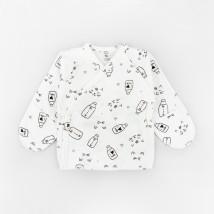 Set with a cap for newborns Milk made of Malena lining White 387 62 cm (d387млк)