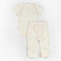 Комплект боди и штаны вафля Cream  Dexter`s  Молочный d107вф-мл  68 см (d107вф-мл)