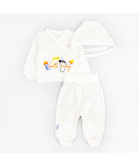 Hello Baby Dexter`s maternity shirt and cap White 187 56 cm (d187x-b)