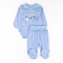 Комплект 2-х предметный для новорожденного Hello Baby   Dexter`s  Голубой d187хл-гб  62 см (d187хл-гб)