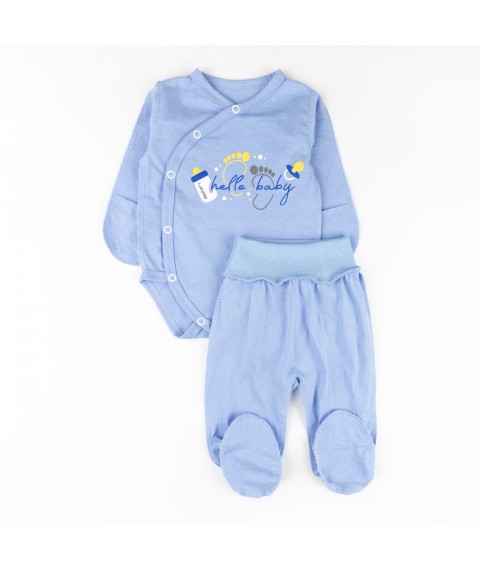 Комплект 2-х предметный для новорожденного Hello Baby   Dexter`s  Голубой d187хл-гб  62 см (d187хл-гб)