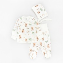 Комплект для малышей 3 в 1 с начесом с зайчатами Bunnies  Dexter`s  Белый 302122  62 см (302122)