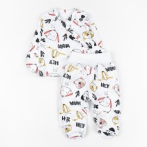 Комплект для новорожденных 2в1 Woof  Dexter`s  Молочный d988вф-нв  56 см (d988вф-нв)