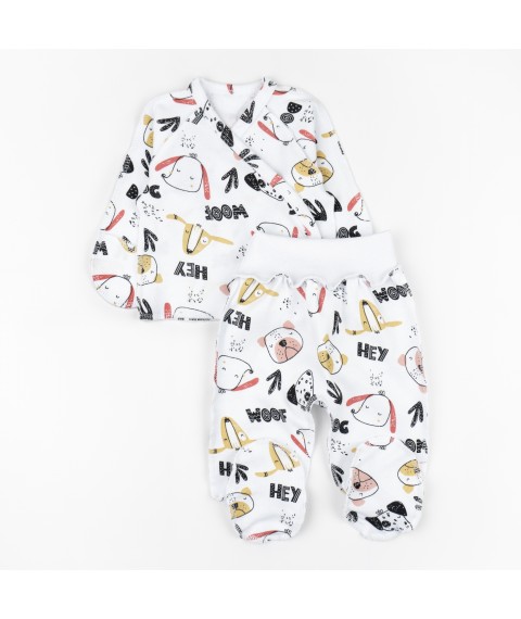 Комплект для новорожденных 2в1 Woof  Dexter`s  Молочный d988вф-нв  56 см (d988вф-нв)