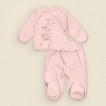 Set of shirt and rompers Malena Bunnies Pink d988 56 cm (d988/4rv)