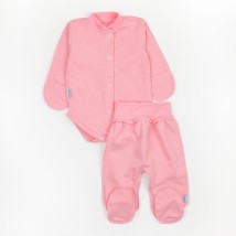 Комплект из футера розовый для младенцев  Dexter`s  Розовый d345рв  56 см (d345рв)