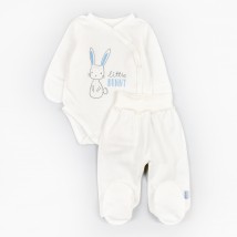 Комплект боди и ползунки для младенца футер Bunny  Dexter`s  Молочный d345кр-гб  62 см (d345кр-гб)