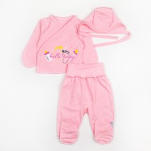 Сорочка та боді для дівчинки Hello Baby  Dexter`s  Рожевий d187х-рв  56 см (d187х-рв)