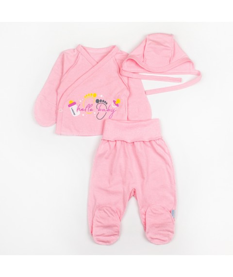 Сорочка та боді для дівчинки Hello Baby  Dexter`s  Рожевий d187х-рв  56 см (d187х-рв)