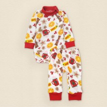 Cinnamon Dexter`s Printed Bodysuit and Pants Set for Kids Red;White 978 74 cm (d978кц-б-нгтг)
