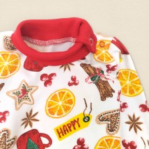 Cinnamon Dexter`s Printed Bodysuit and Pants Set for Kids Red;White 978 74 cm (d978кц-б-нгтг)