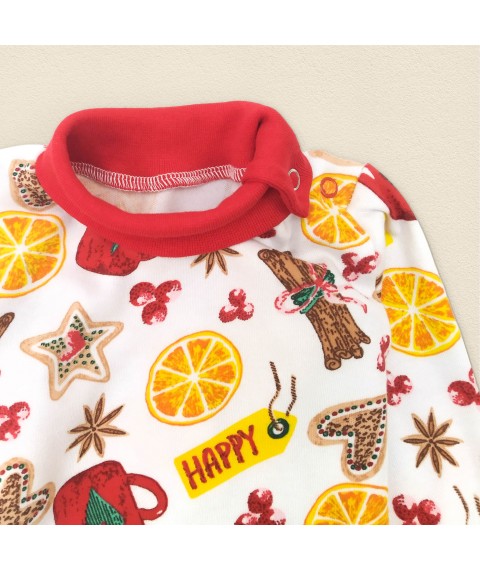 Cinnamon Dexter`s Printed Bodysuit and Pants Set for Kids Red; White 978 86 cm (d978кц-б-нгтг)