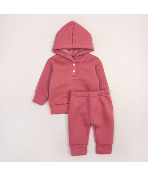 Rose Dexter`s warm three-piece suit for babies Pink d21-30rv-nv 80 cm (d21-30rv-nv)