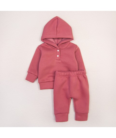Rose Dexter`s warm three-piece suit for babies Pink d21-30rv-nv 74 cm (d21-30rv-nv)